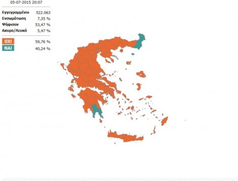 Αποτελέσματα δημοψηφίσματος: Σαφές προβάδισμα του ΟΧΙ δείχνουν τα πρώτα αποτελέσματα - Χαμός συναντήσεων τη Δευτέρα