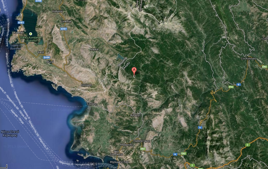 Η απόσταση του τελευταίου κρησφύγετου από τα ελληνοαλβανικά σύνορα