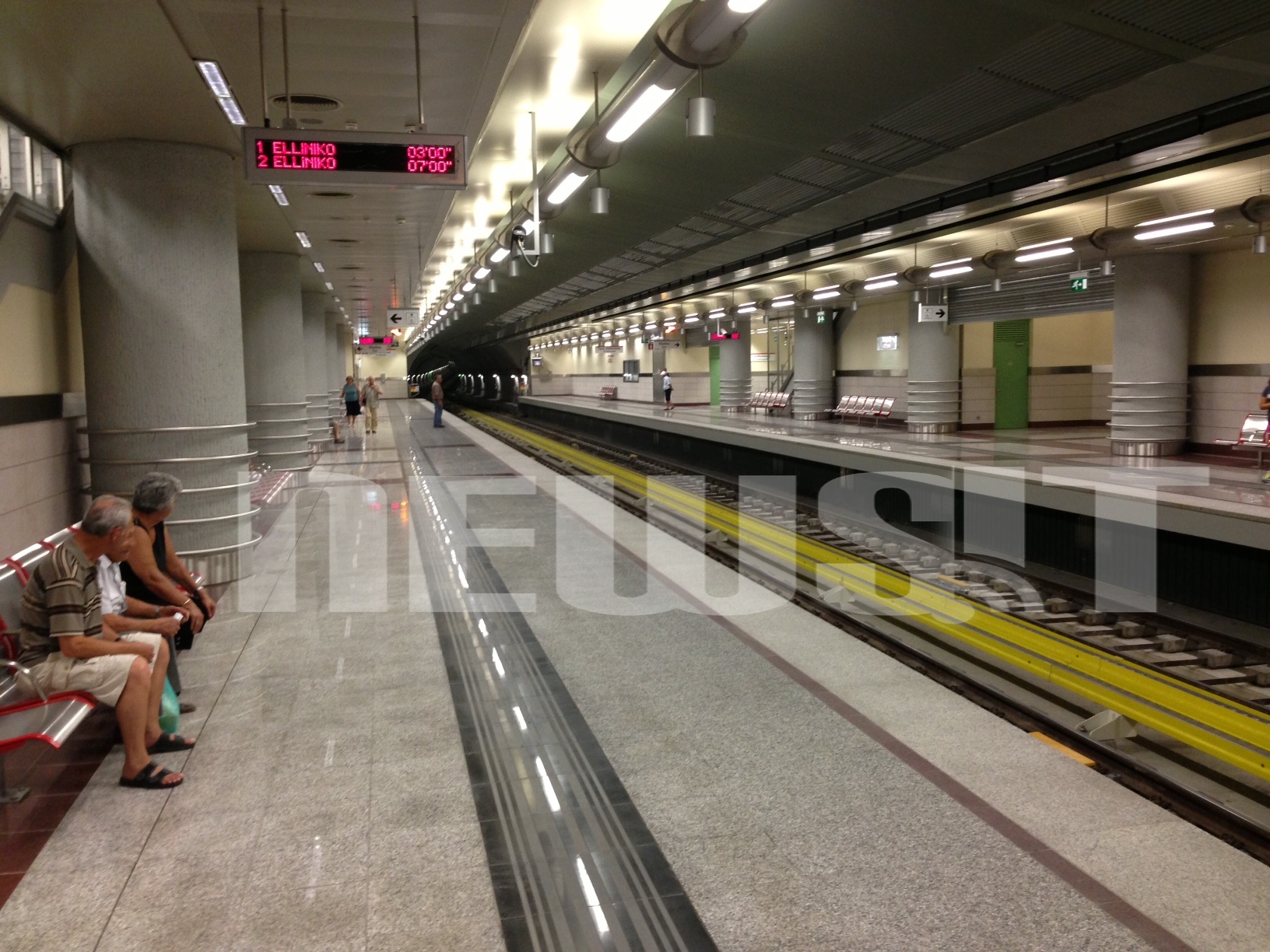 Μια από τις αποβάθρες των νέων σταθμών του Μετρό ΦΩΤΟ NEWSIT