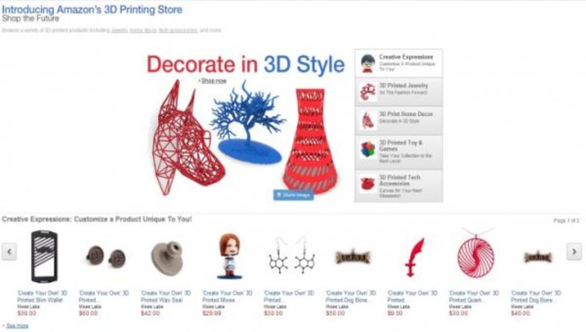Η Amazon εγκαινιάζει νέα υπηρεσία 3D εκτυπώσεων