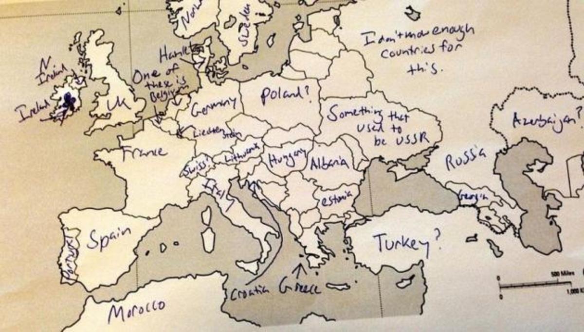 Απίστευτοι -και απολαυστικοί- χάρτες αμερικανών για την Ευρώπη – Πόσοι ξέρουν που είναι η Ελλάδα;