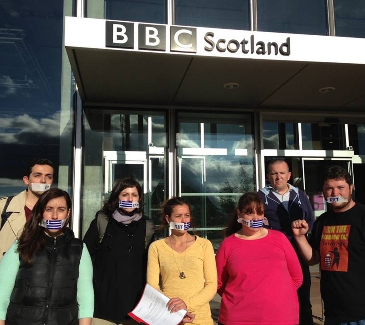 Σκωτία: Κλειστά στόματα έξω από το BBC για την ΕΡΤ