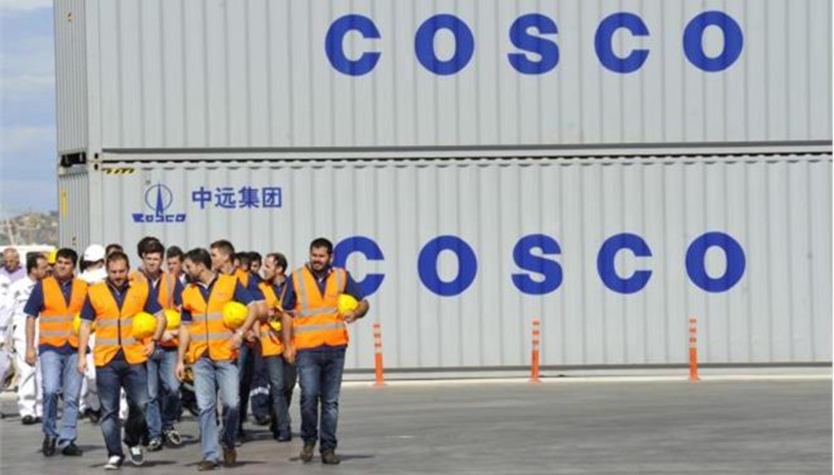 Διαμαρτυρία εργαζομένων στην COSCO για τις συνθήκες εργασίας