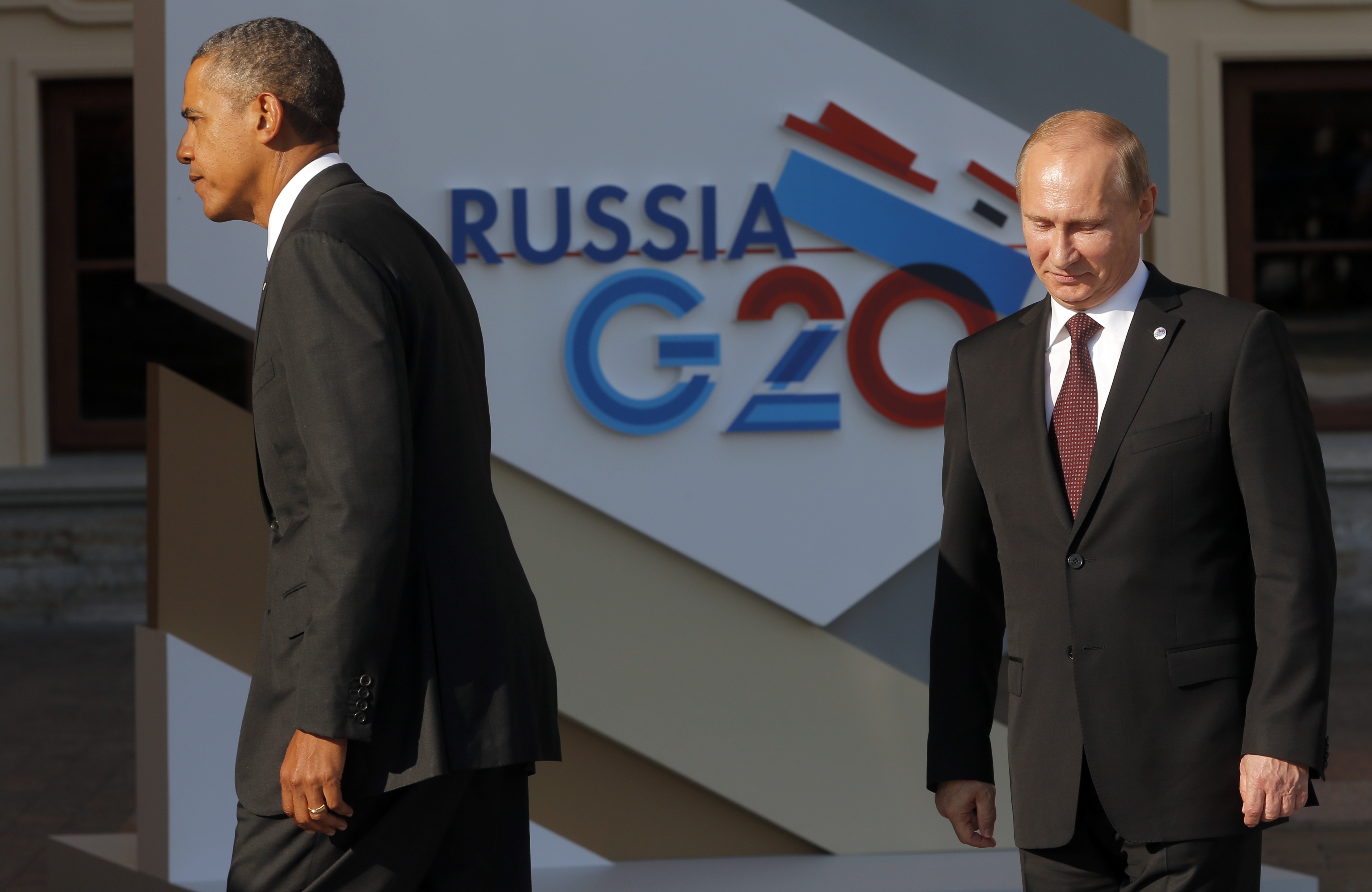 ΦΩΤΟ EUROKINISSI - Μπάρακ Ομπάμα και Βλαντιμίρ Πούτιν στη Σύνοδο G20