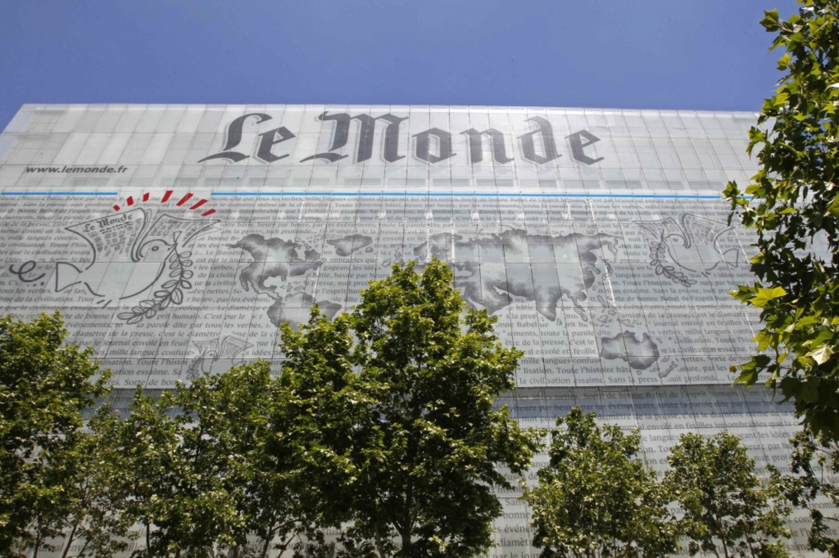 Το κτίριο της γαλλικης εφημερίδας Le Monde στο Παρίσι. ΦΩΤΟ REUTERS