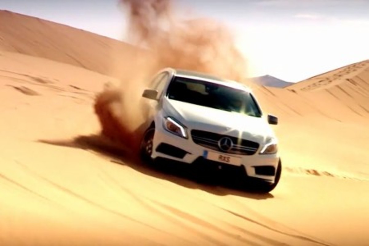 Με μια Mercedes-Benz A45 AMG σε χώμα και άμμο (VIDEO)