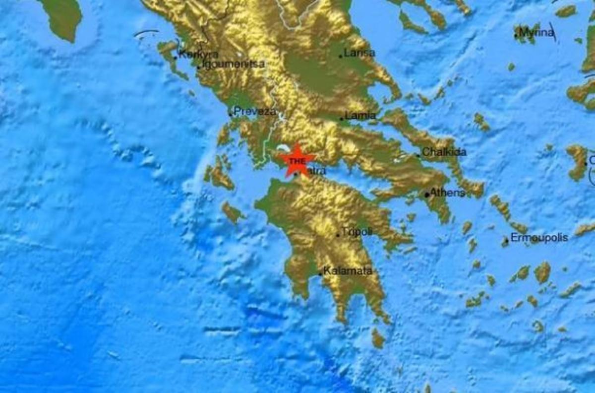 Ο χάρτης του πρώτου σεισμού από το Ευρωμεσογειακό Σεισμολογικό Κέντρο
