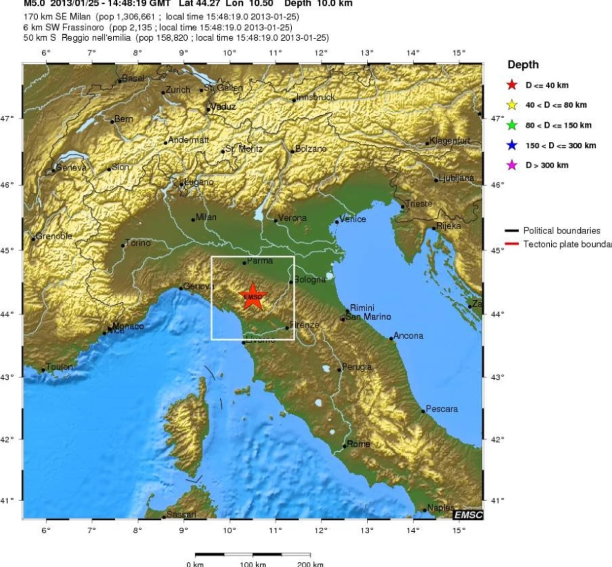 Ισχυρός σεισμός στη βόρεια Ιταλία
