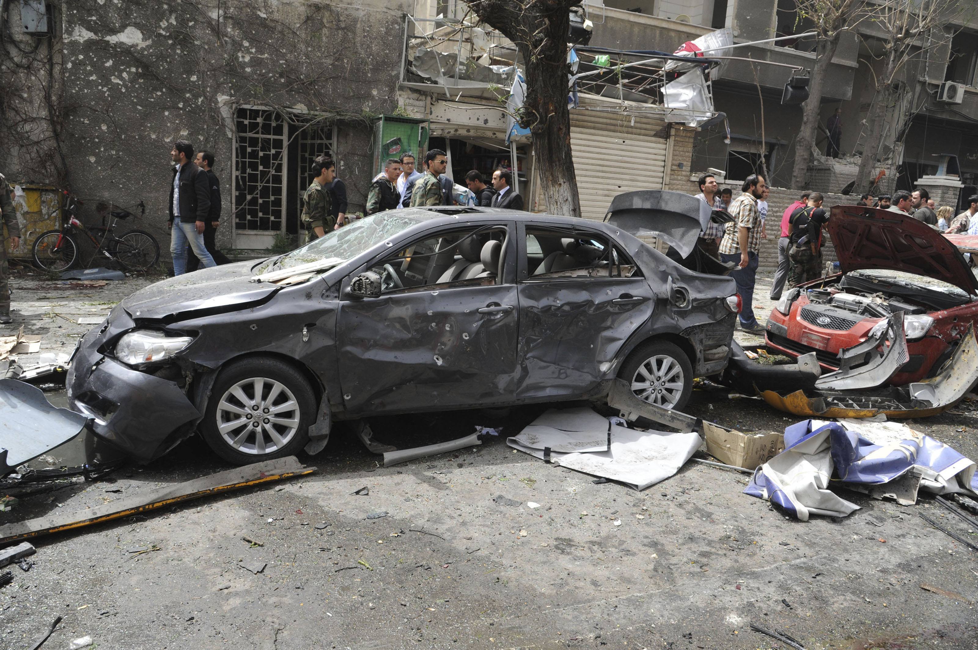 15 νεκροί και 53 τραυματίες από έκρηξη στη Δαμασκό