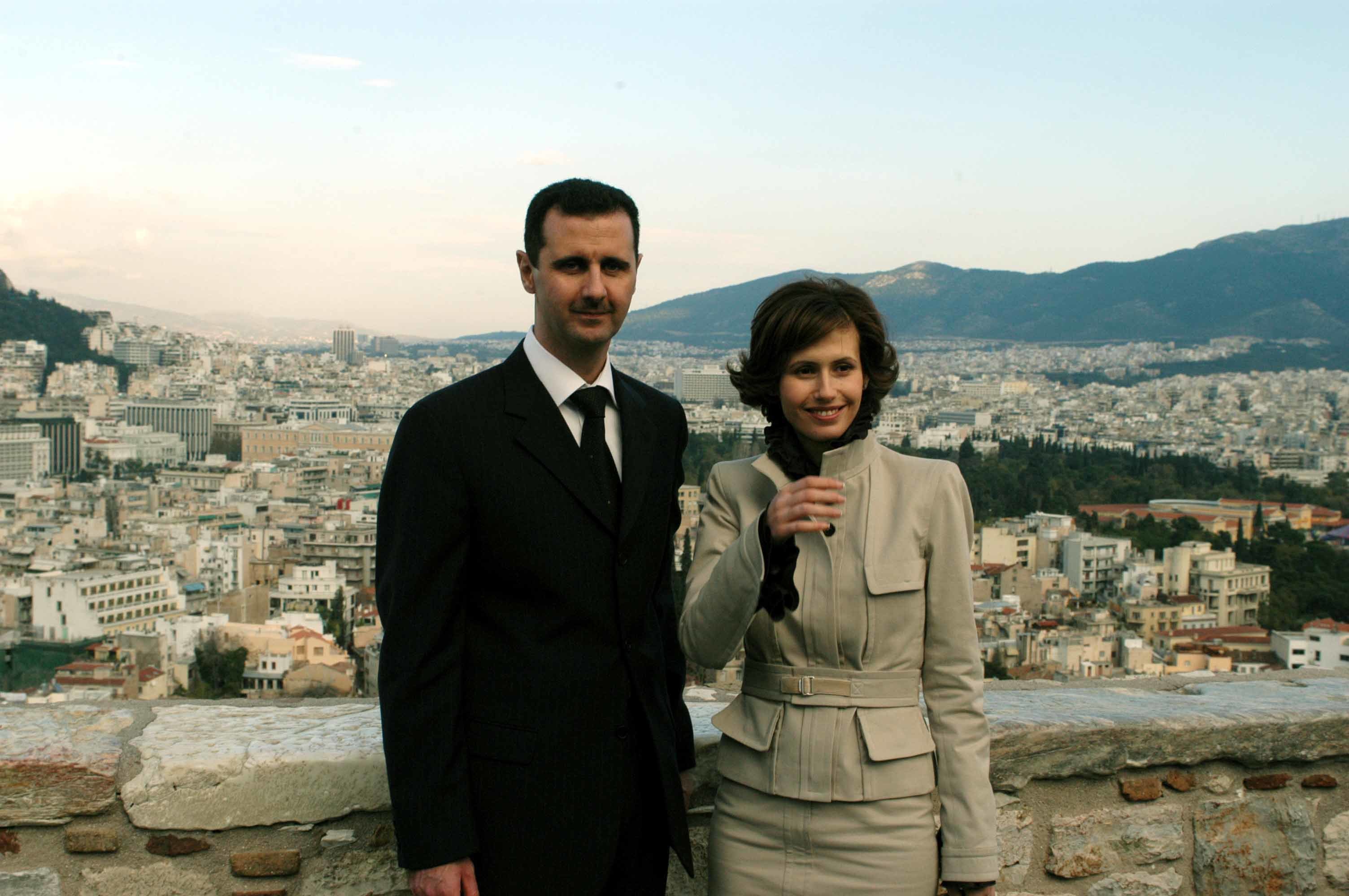 Με την σύζυγό του στην επίσκεψή τους στην Αθήνα τον Δεκέμβριο του 2003 ΦΩΤΟ EUROKINISSI