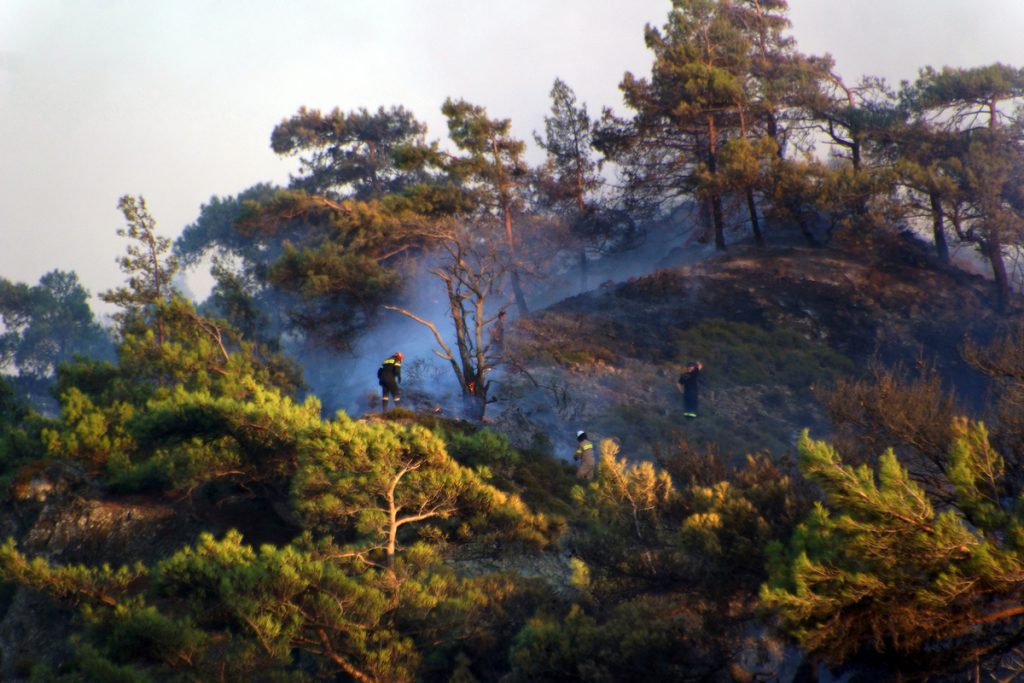 Υπό έλεγχο τίθεται η φωτιά στην ορεινή Τριφυλία