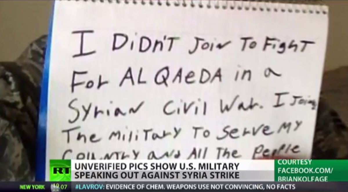 “Ε όχι να πολεμήσουμε και στο πλευρό της Αλ Κάϊντα” – Αμερικανοί στρατιωτικοί κατά επέμβασης στη Συρία