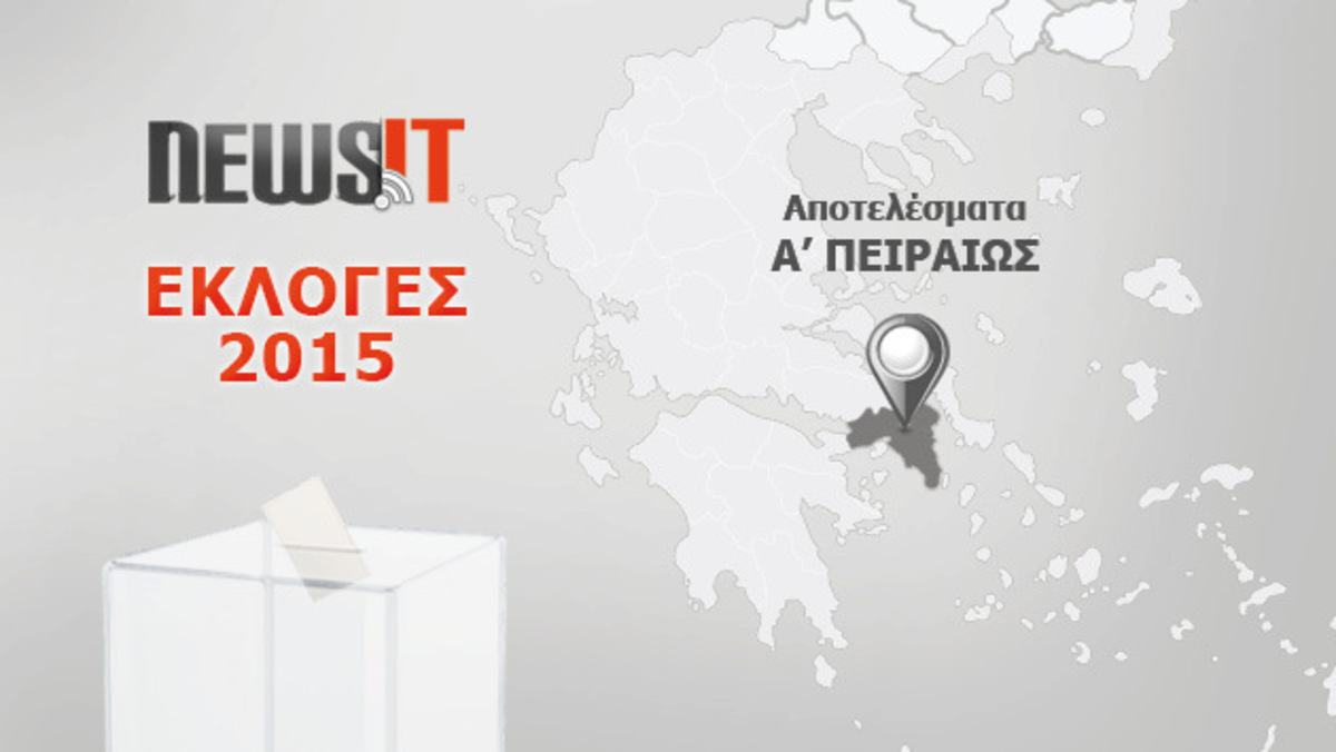 Αποτελέσματα εκλογών 2015: “Άγγιξε” το 35% ο ΣΥΡΙΖΑ στην Α’ Πειραιώς