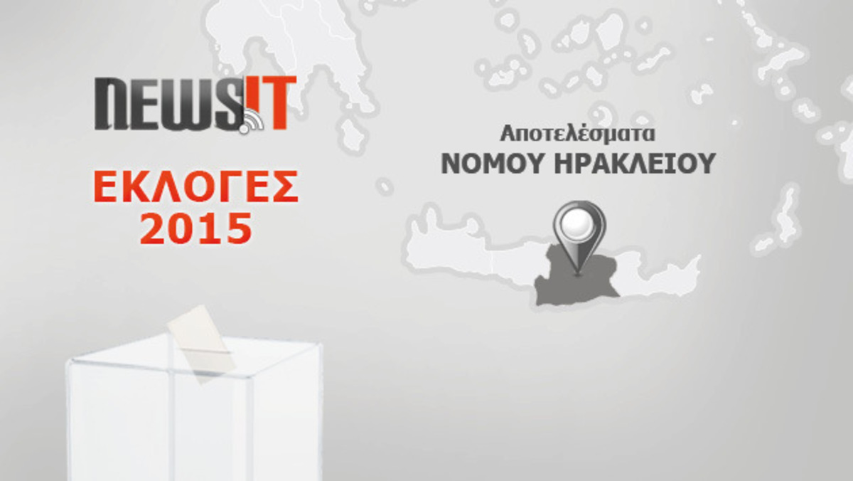 Αποτελέσματα εκλογών 2015: Οι έδρες στο Ηράκλειο