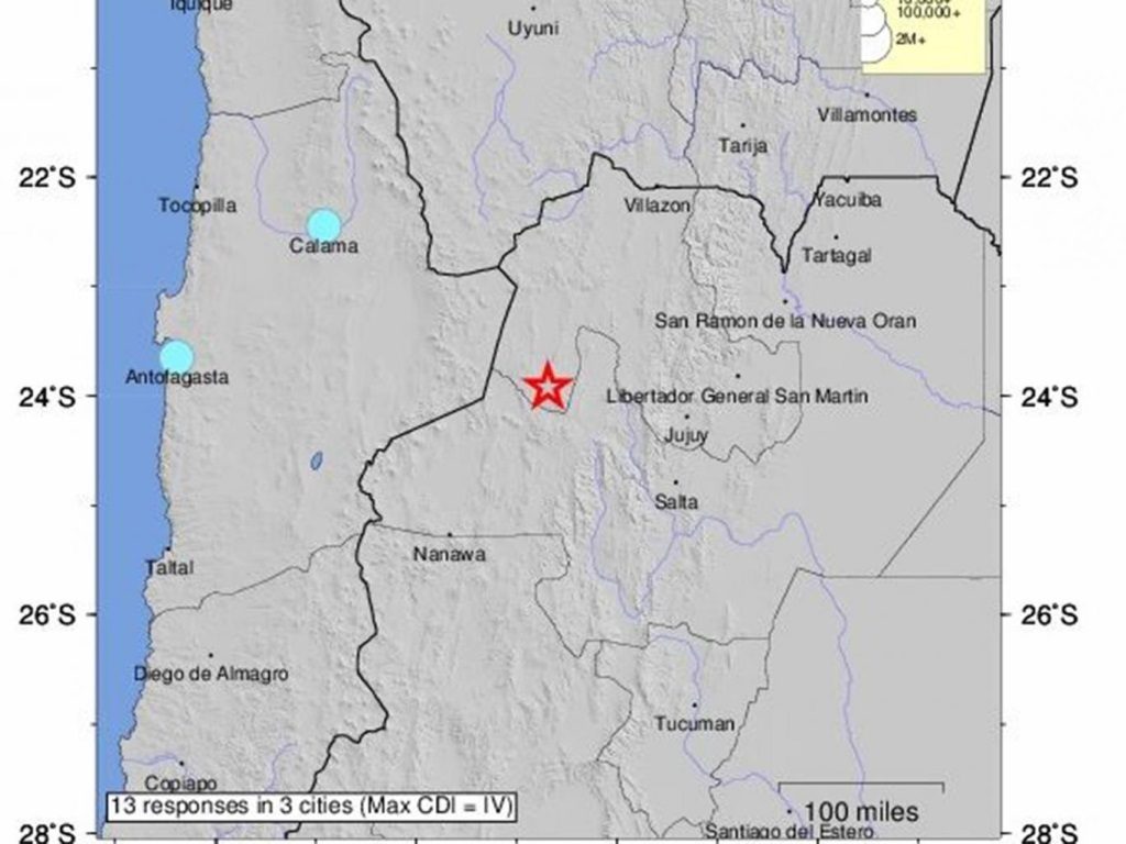 Σεισμός στην Αργεντινή