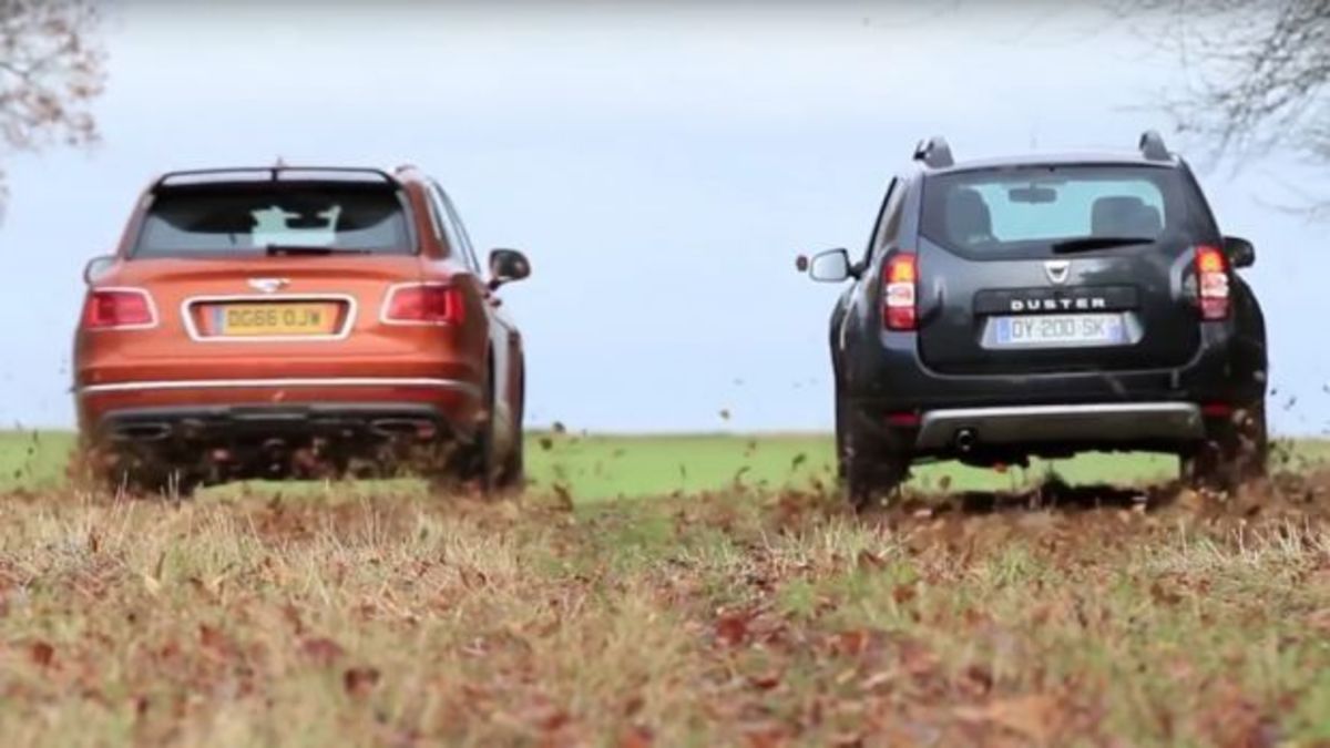 Η πάλη των τάξεων: Το Dacia Duster τα βάζει με την Bentley Bentayga [vid]