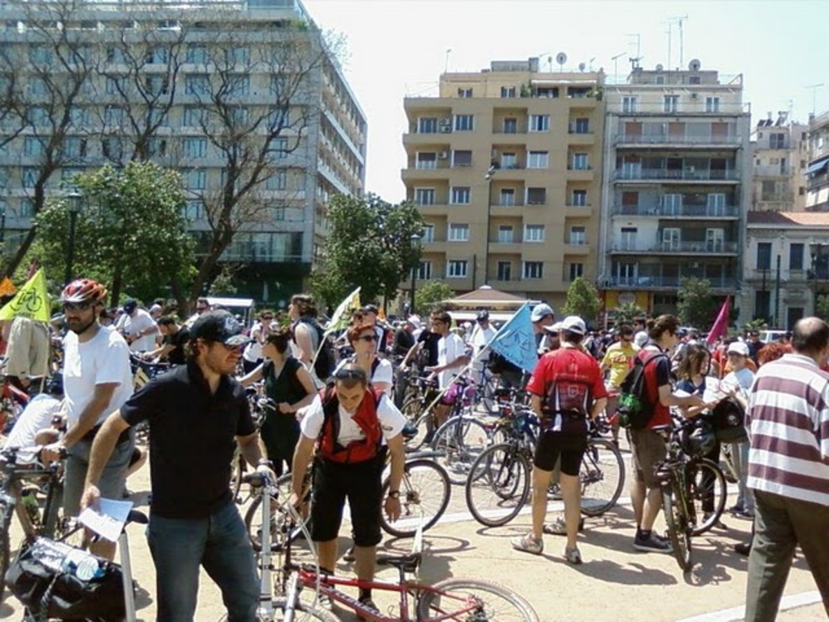 τα ποδήλατα θα κινηθούν στους κύριους οδικούς άξονες του κέντρου της Αθήνας