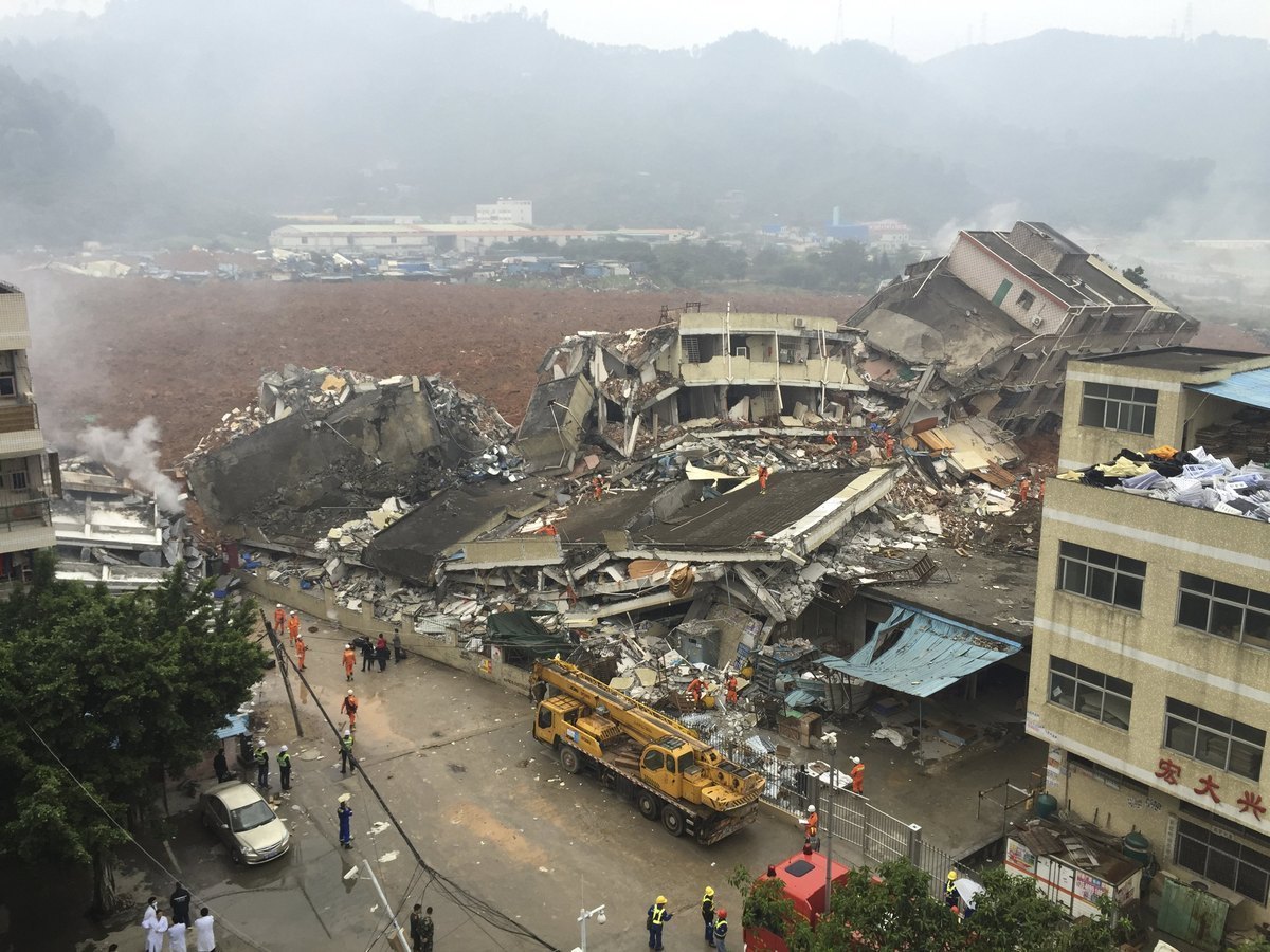 Video σοκ: Η στιγμή που καταρρέουν 22 κτίρια στην Κίνα!