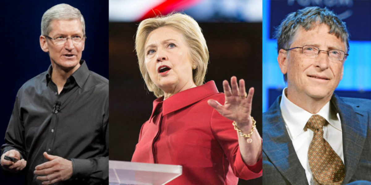 O Tim Cook και o Bill Gates ήταν υποψήφιοι Αντιπρόεδροι της Hillary Clinton!