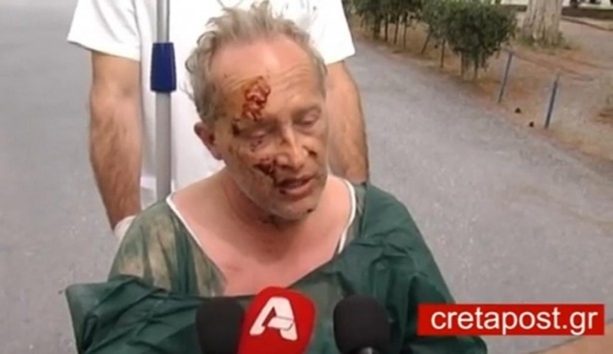 Ο σύζυγος της Αμερικανίδας που επίσης τραυματίστηκε το βράδυ της Ανάστασης - ΦΩΤΟ από cretapost.gr