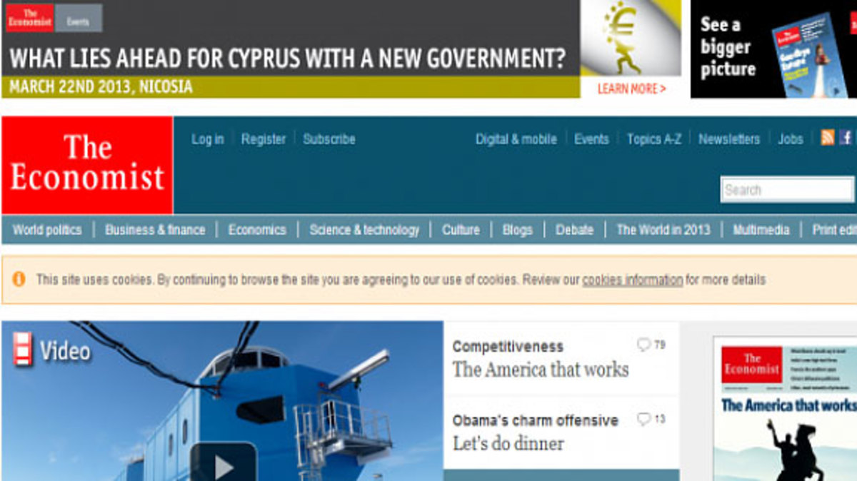 Economist: Η Κύπρος βρίσκεται στο έλεος της ευρωζώνης