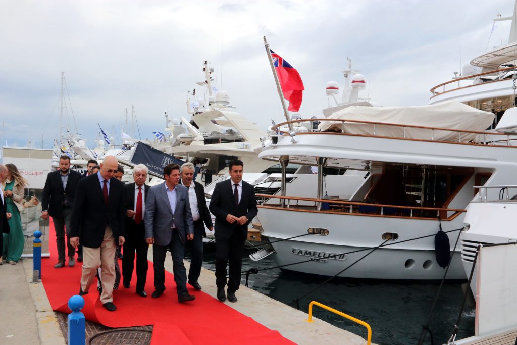 Ο Μ. Βαρβιτσιώτης εγκαινίασε την 1η διεθνή έκθεση Mediterranean Yacht Show