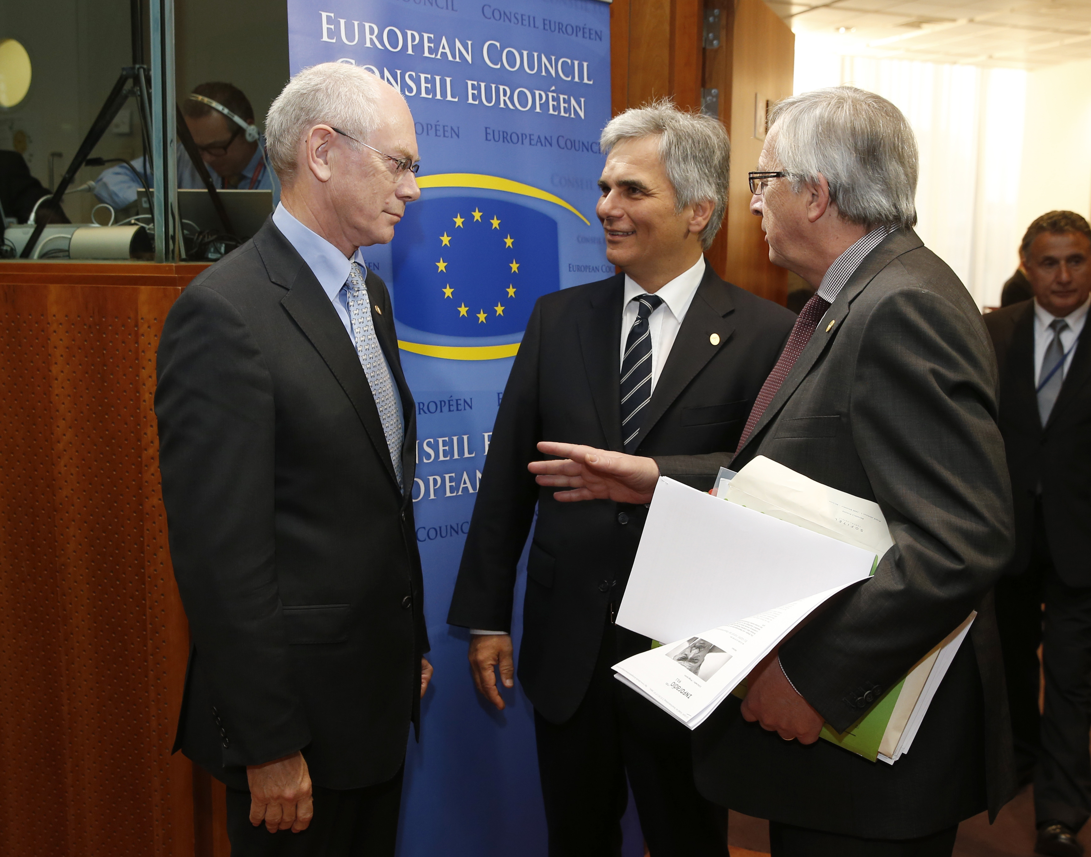 ΦΩΤΟ AΡΧΕΙΟΥ EUROKINISSI - O κ. Φάιμαν στο Ευρωπαϊκό Συμβούλιο