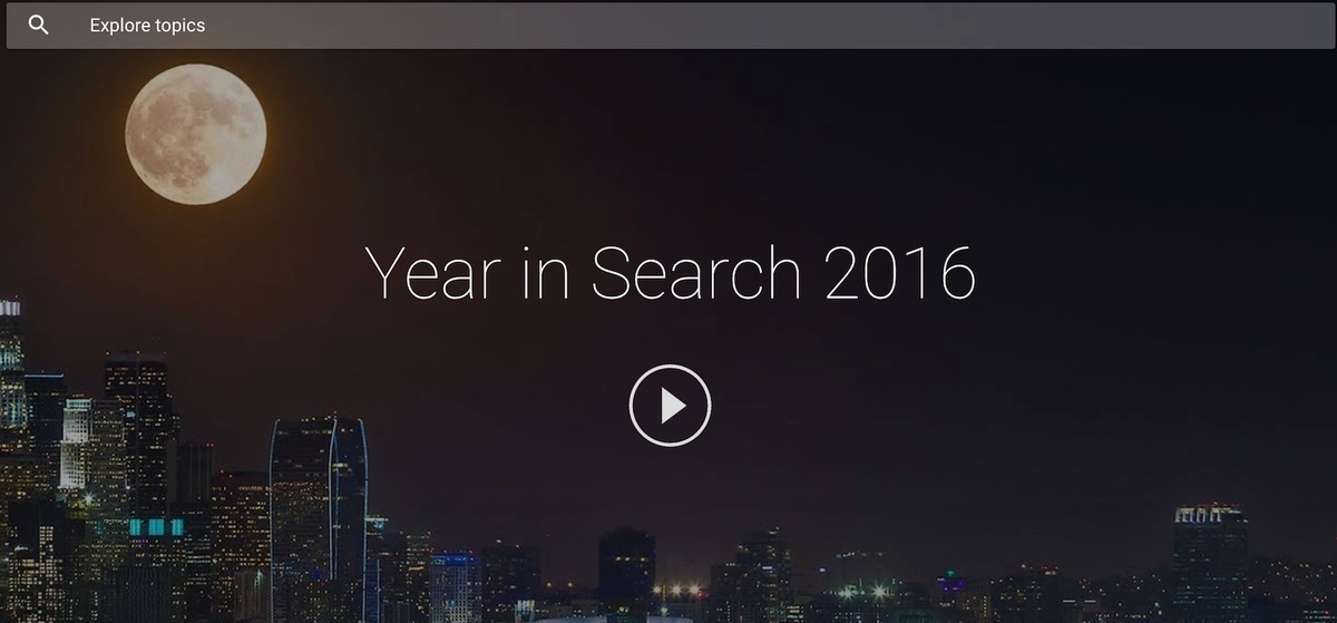 Όλα όσα ψάξαμε στη Google το 2016!