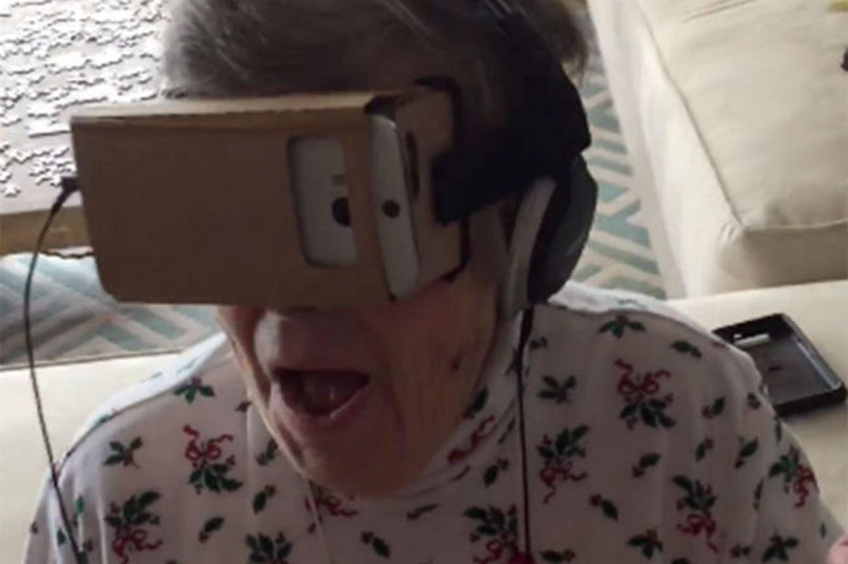 Η αντίδραση της 88χρονης όταν είδε για πρώτη φορά στη ζωή της  βίντεο εικονικής πραγματικότητας!