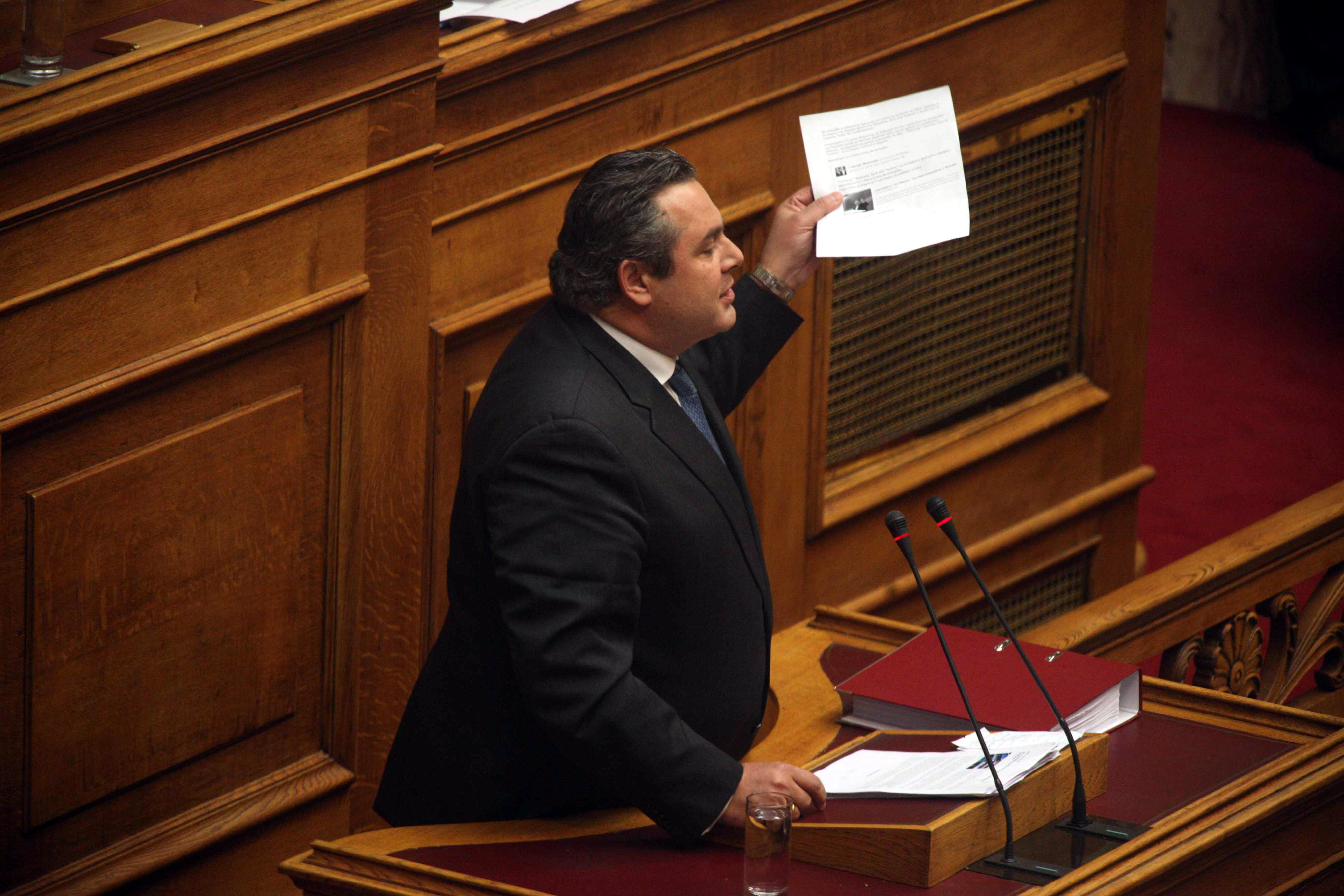 Άνοιγμα του φακέλου της Κύπρου και δημοσιοποίηση των αρχείων της Βουλής, ζητάει ο Π. Καμμένος