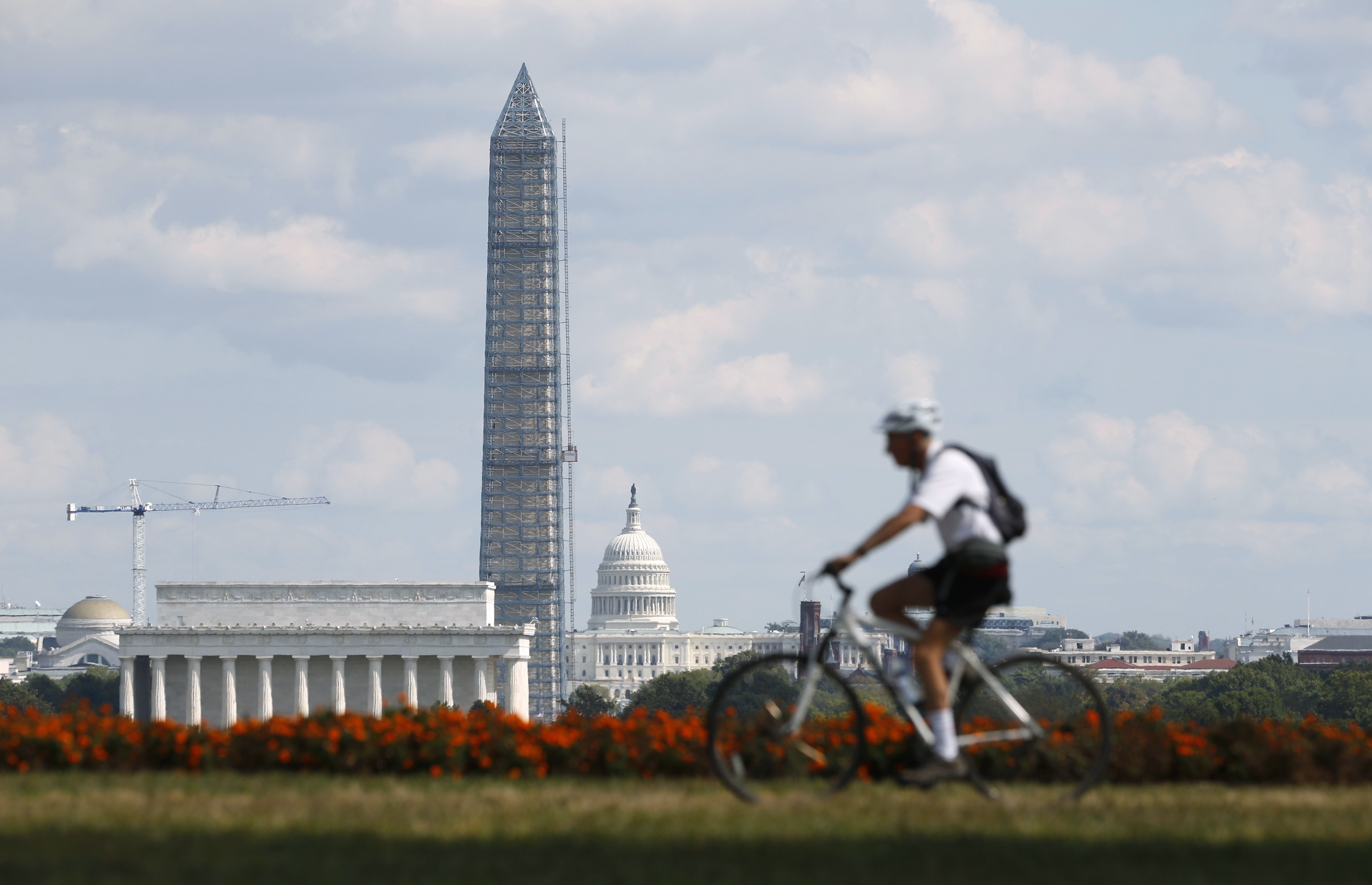 ΤΟ μνημείο Λίνκολν στην Ουάσινγκτον θα μείνει κλειστό μέχρι νεοτέρας - ΦΩΤΟ REUTERS