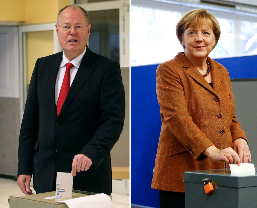 Γερμανικές εκλογές: Όταν Μέρκελ και Στάινμπρουκ πήγαν να ψηφίσουν – ΦΩΤΟ