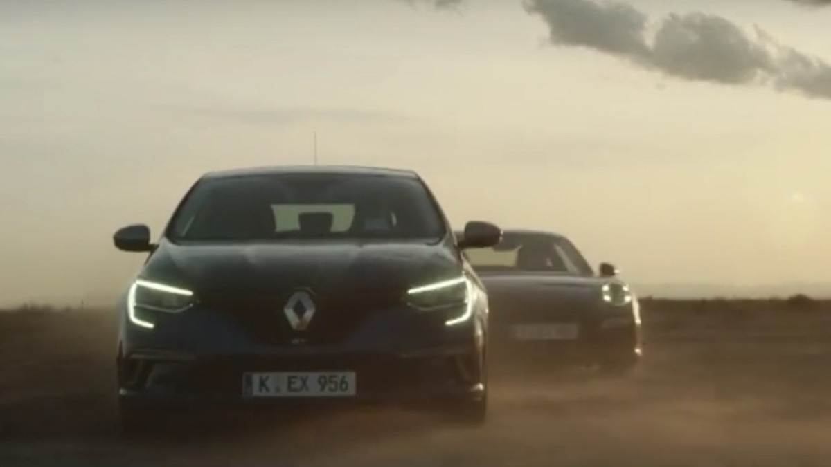 Νέο Renault Mégane GT vs Porsche 911 Turbo. Ε! Είναι πολύ ευφάνταστοι αυτοί οι Γάλλοι! (VIDEO)