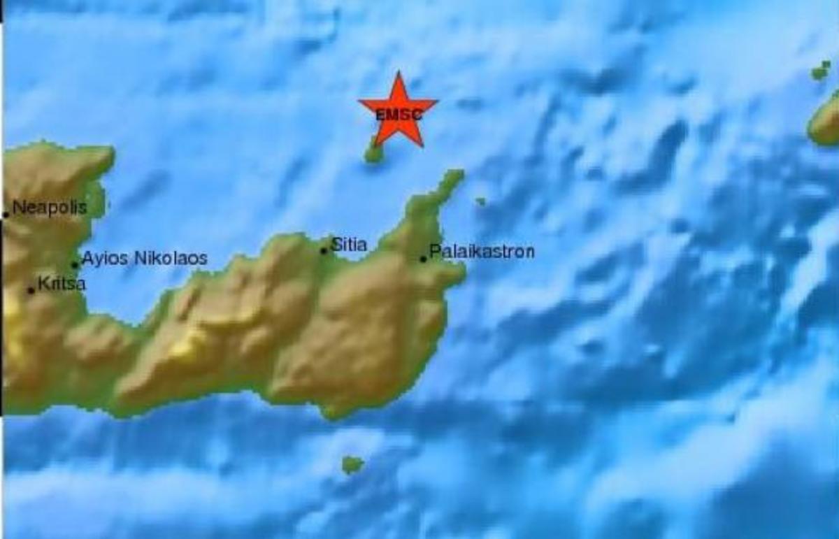 Κρήτη: Δύο σεισμικές δονήσεις κοντά στην Σητεία