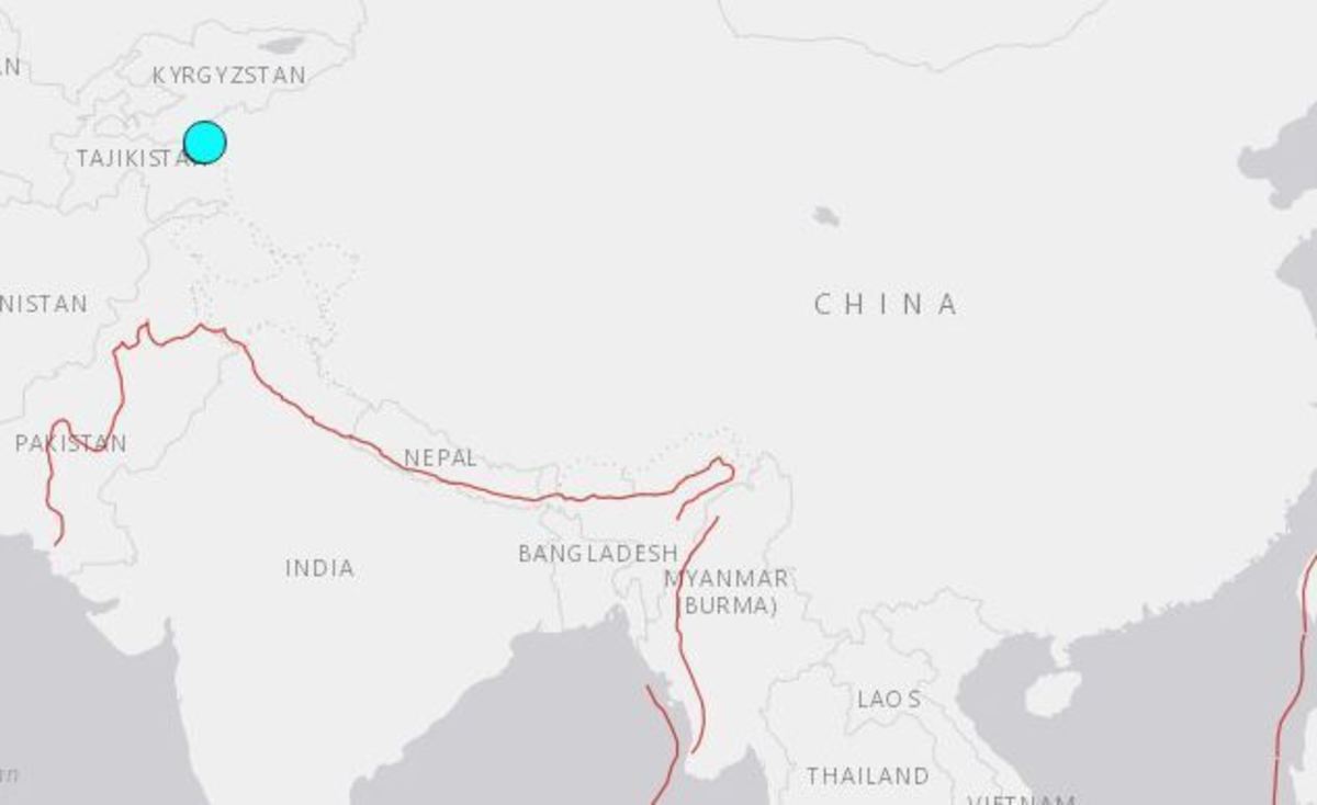 Μεγάλος σεισμός στα σύνορα Κίνας – Τατζικιστάν