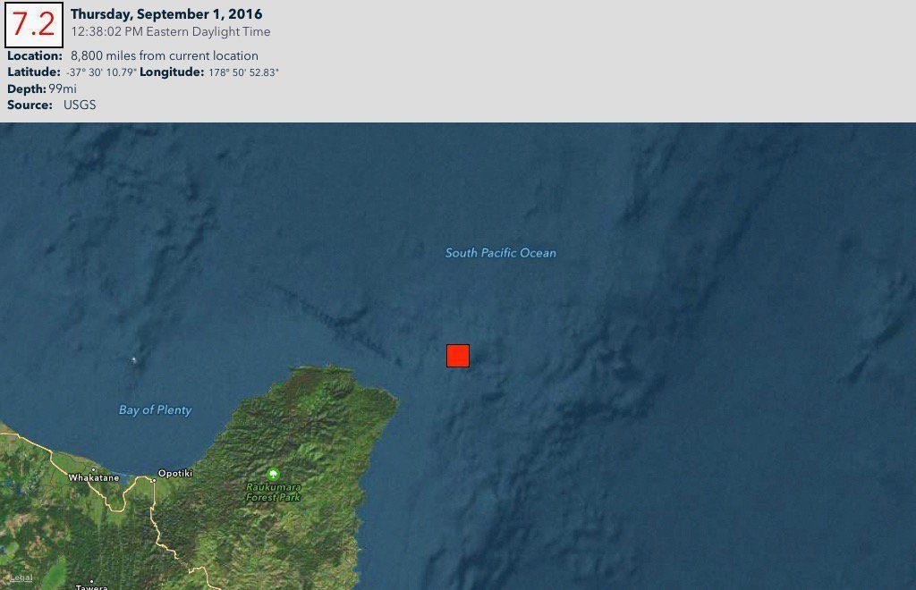 Ισχυρότατος σεισμός 7,2 Ρίχτερ στη Ν. Ζηλανδία – Προειδοποίηση για τσουνάμι