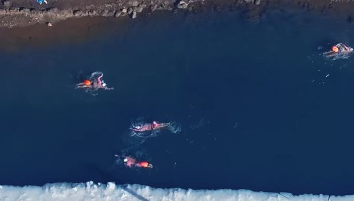Θέτουν τη ζωή τους σε κίνδυνο για να κολυμπήσουν σε παγωμένο νερό