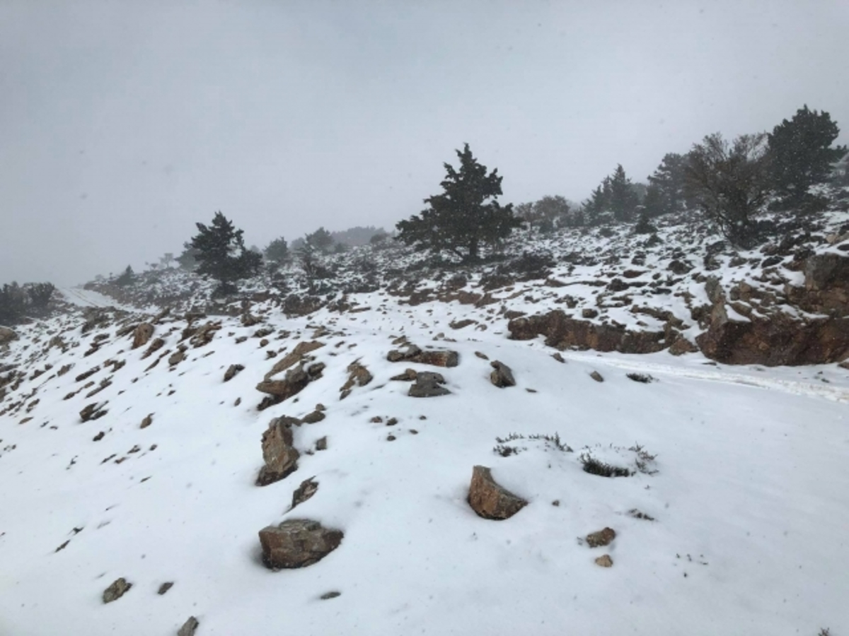 Λευκά Χριστούγεννα στην Κρήτη – Μαγικές εικόνες από τις χιονισμένες Καμάρες [pics]