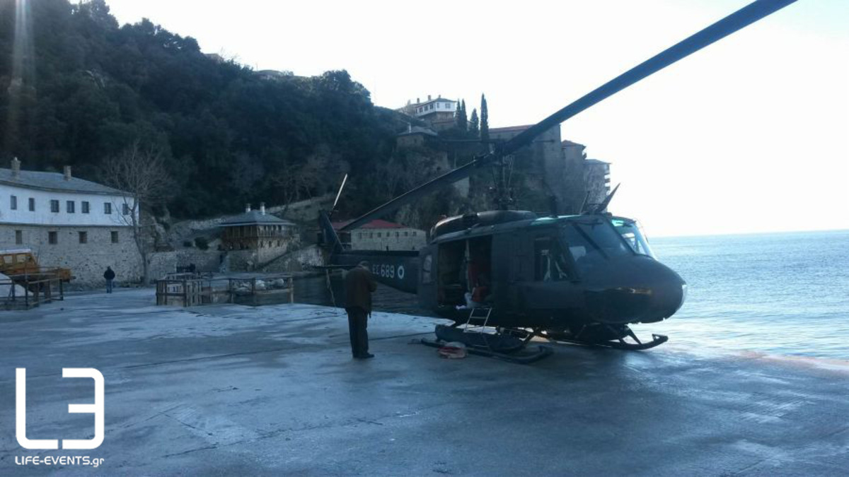 Άγιο Όρος: Ο Πάνος Καμμένος έφτασε με ελικόπτερο – Ο λόγος της επίσκεψης του υπουργού [pics]