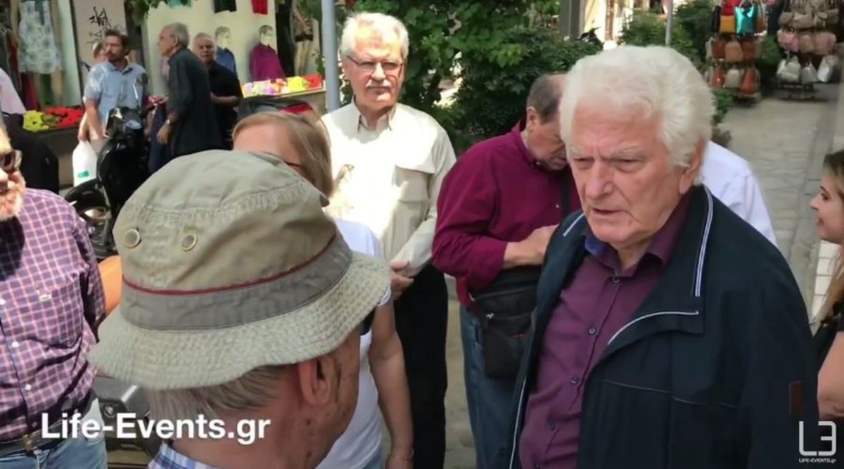 Θεσσαλονίκη: Έντονος διάλογος Μηταφίδη με πολίτη για τη Μακεδονία