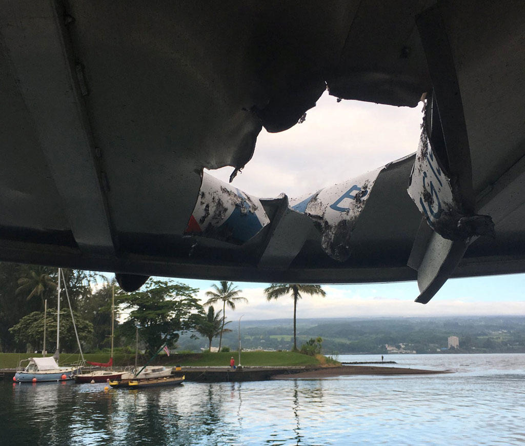 Βόμβα λάβας χτύπησε τουριστικό σκάφος στην Χαβάη! – video