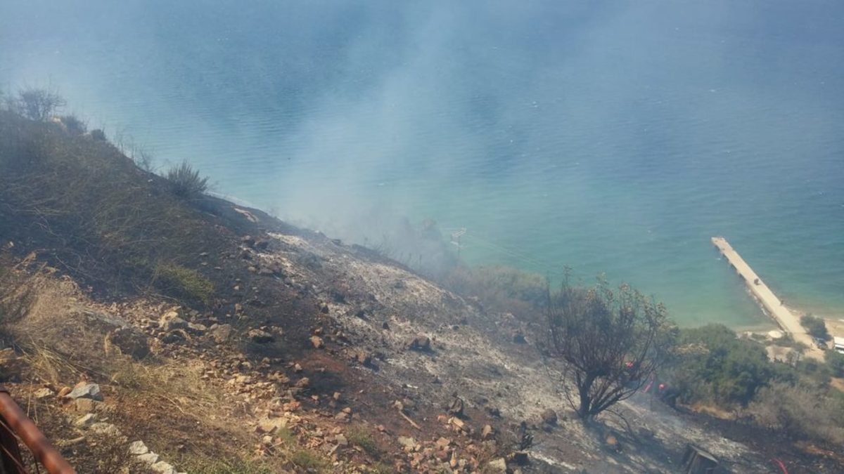 Φωτιά κοντά σε υπαίθριο αναψυκτήριο στα Χανιά [vid]