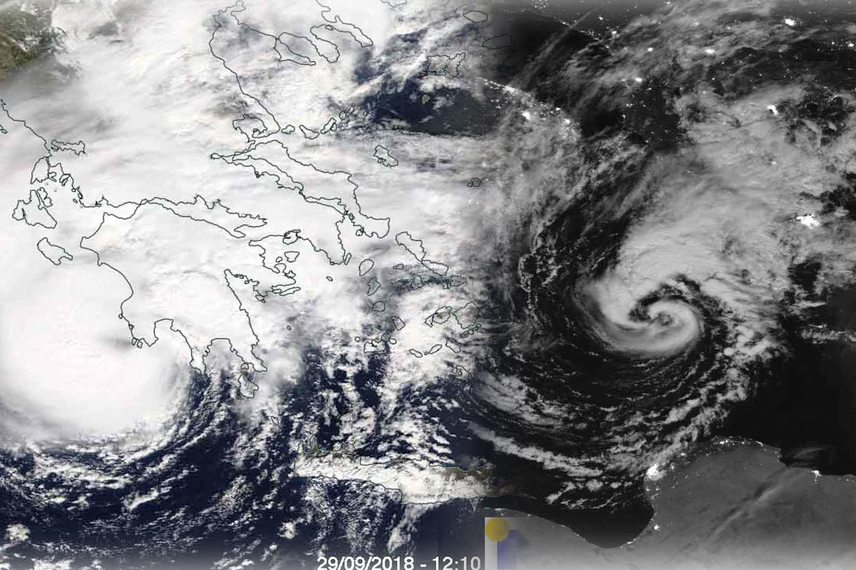 Ο κυκλώνας “Ζορμπάς” από το διάστημα! Εντυπωσιακή εικόνα της NASA