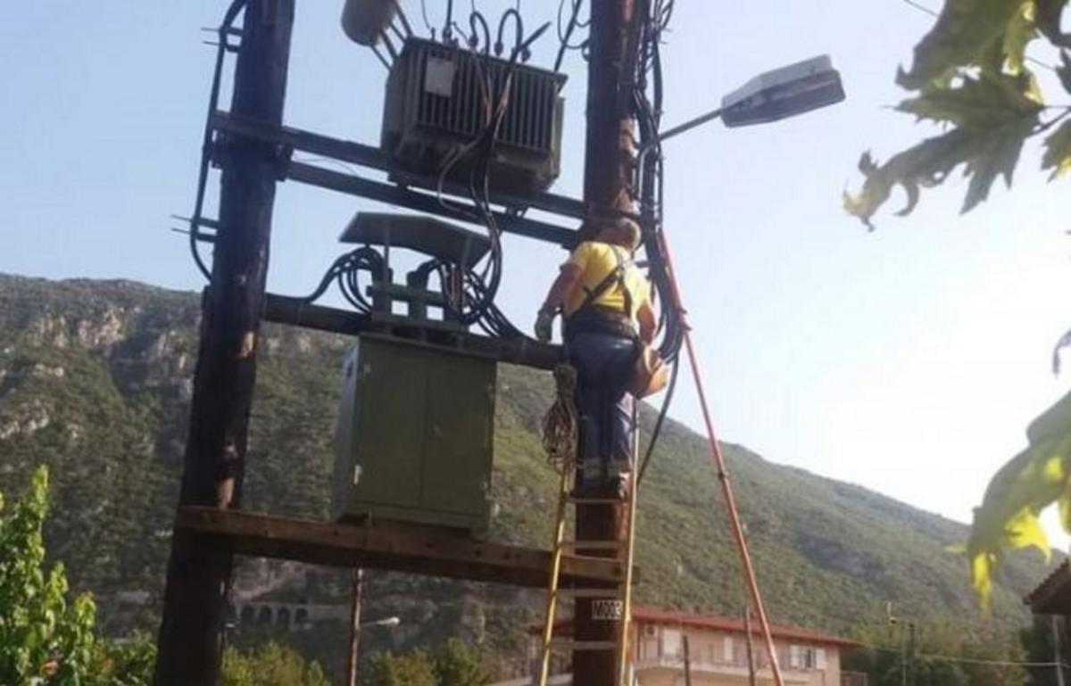 Λαμία: Έσκασε ο μετασχηματιστής από τη ζέστη!