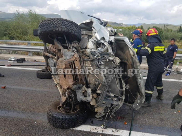 Î£Î¿Î²Î±ÏÏŒ Ï„ÏÎ¿Ï‡Î±Î¯Î¿ Î¼Îµ ÎµÎ³ÎºÎ»Ï‰Î²Î¹ÏƒÎ¼ÏŒ ÏƒÏ„Î· Î¦Î¸Î¹ÏŽÏ„Î¹Î´Î± [pics]