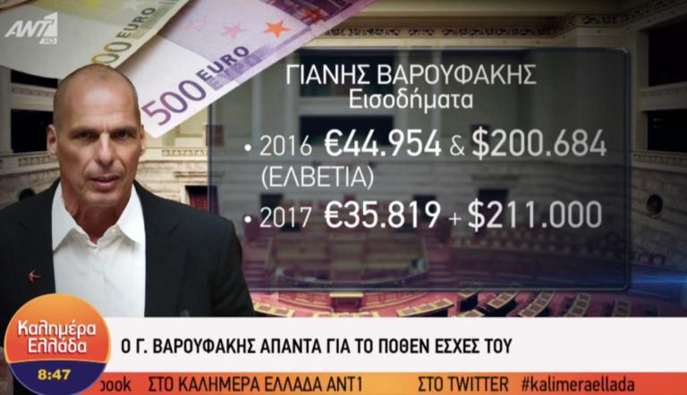 Βαρουφάκης για πόθεν έσχες: «Το 2015 που έγινα υπουργός κατέρρευσαν τα εισοδήματά μου»