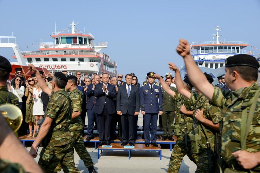 Στη Θάσο ο Υπουργός Άμυνας για τη συμπλήρωση 107 χρόνων από την απελευθέρωση του νησιού [pics]