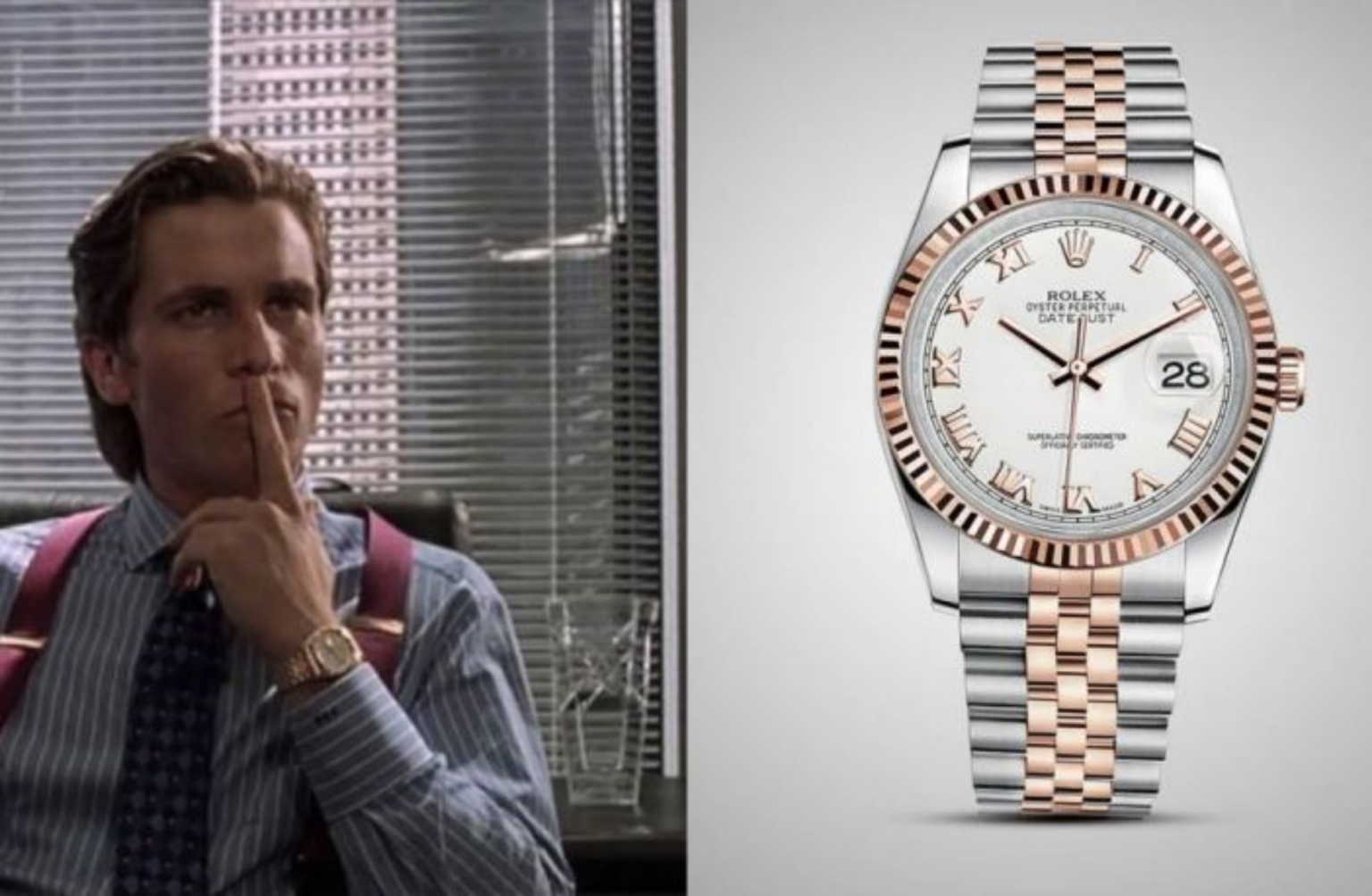 Часы америки время. Патрик Бейтман часы. Rolex американский психопат. Patrick Bateman watch. Патрик Бейтман спорт.