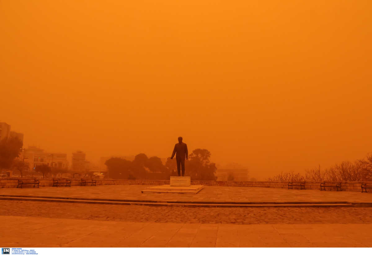 Καιρός: «Πνίγει» τη χώρα η αφρικανική σκόνη – Μεγάλη αύξηση της θερμοκρασίας (video)