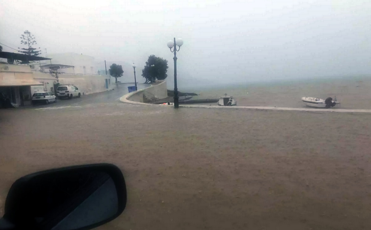 Σε κατάσταση έκτακτης ανάγκης η Λέρος λόγω της κακοκαιρίας